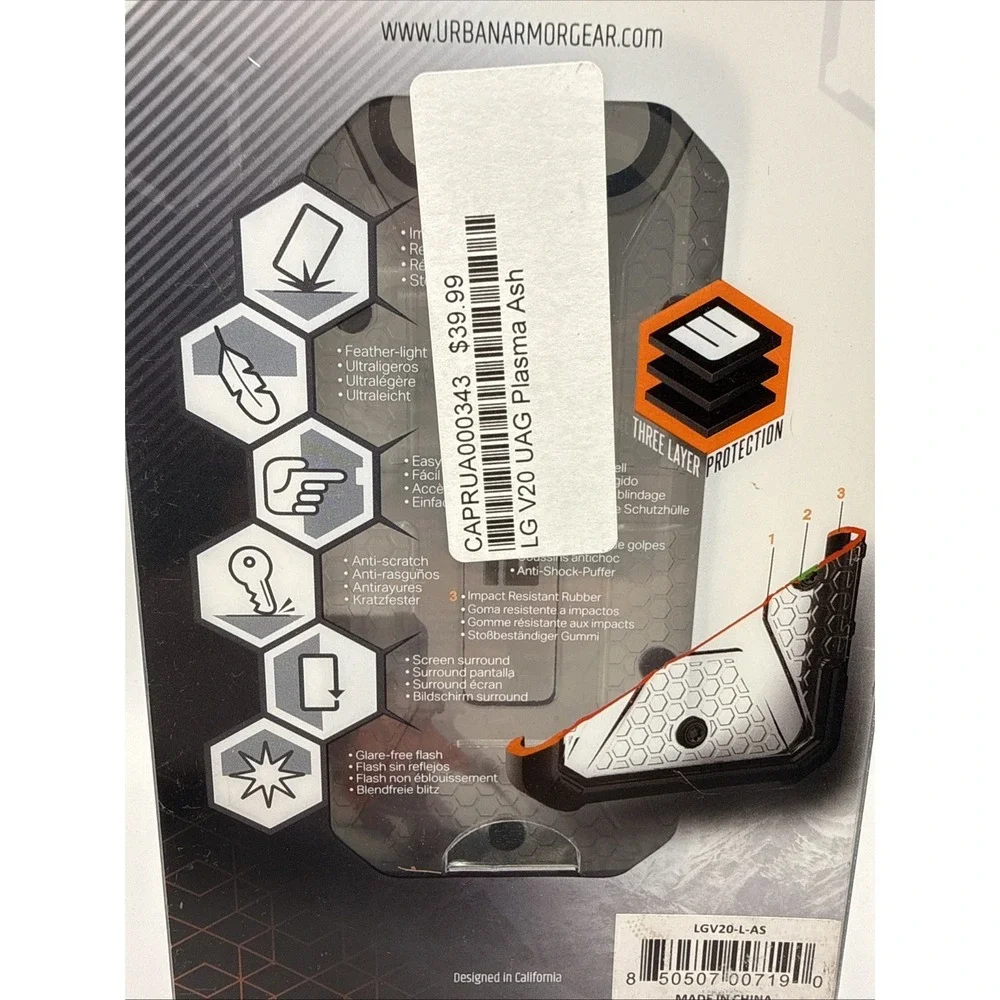 UAG LG V20 Plasma Three Layer Protection